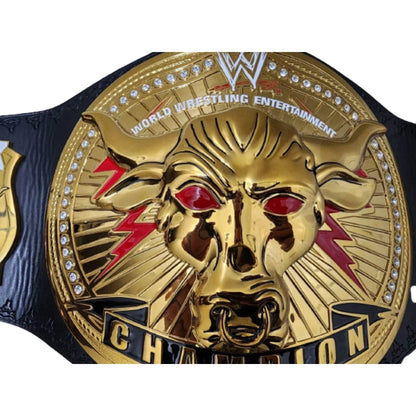 The Rock Brahma Bull Replica Championship Title Belt - WWF Belt