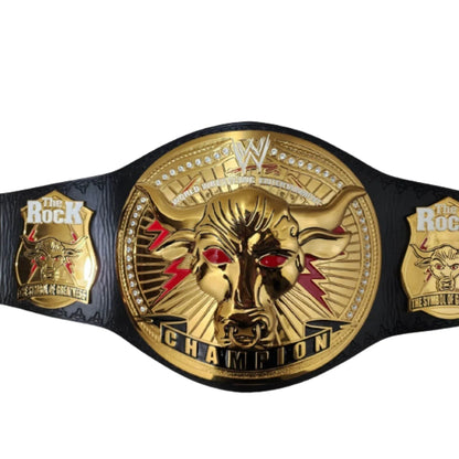 The Rock Brahma Bull Replica Championship Title Belt - WWF Belt